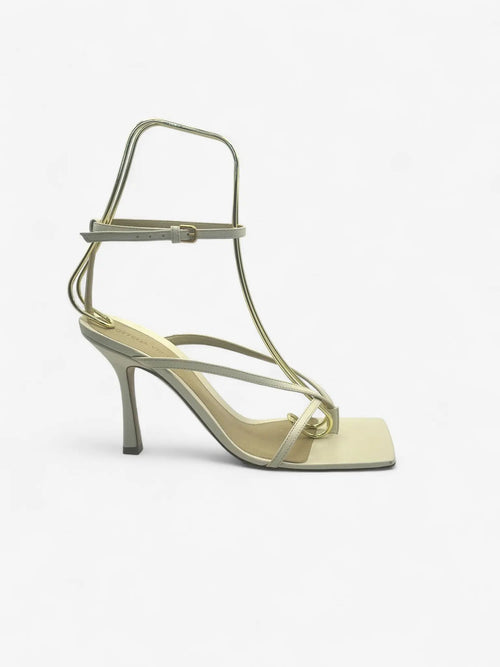 Bottega Veneta Stretch Sandalen Beige Größe 39