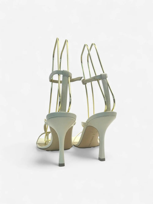 Bottega Veneta Stretch Sandalen Beige Größe 39