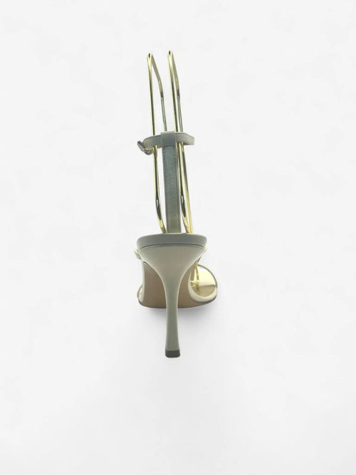 Bottega Veneta Stretch Sandalen Beige Größe 39