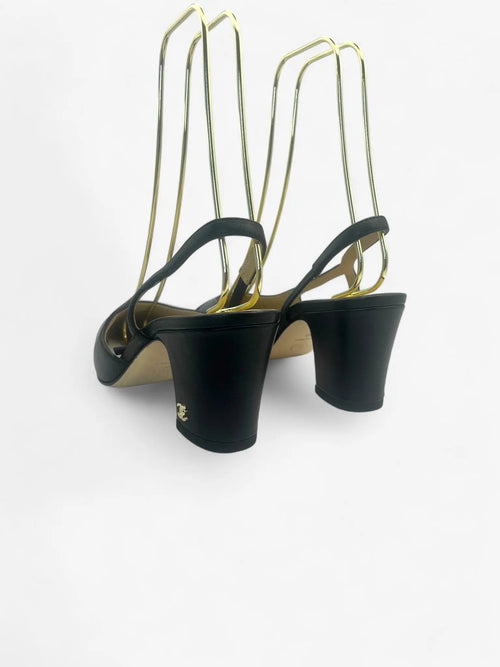 Chanel Slingpumps Schwarz Größe 38