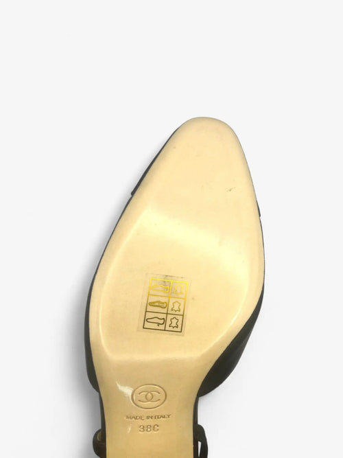 Chanel Slingpumps Schwarz Größe 38
