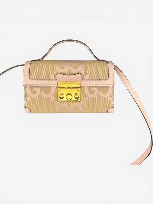 Gucci Padlock Jumbo GG Mini Bag Beige und Rosa Gucci