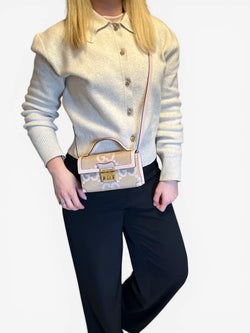 Gucci Padlock Jumbo GG Mini Bag Beige und Rosa Gucci