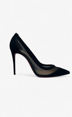 Christian Louboutin Galativi 100 Veau Velours/Rete – Größe 37,5 Christian Louboutin
