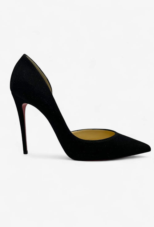Christian Louboutin IRIZA 100 Glitter Black – Größe 40,5 Christian Louboutin