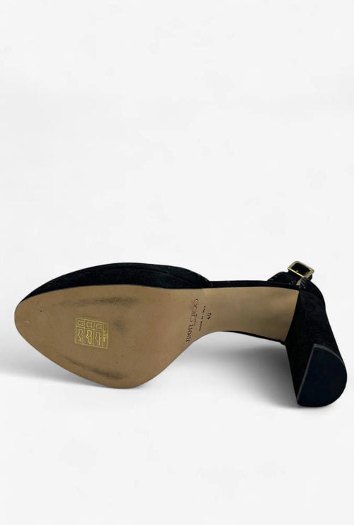Jimmy Choo Daphne 120 Plateaupumps aus schwarzem Wildleder – Größe 40 Jimmy Choo