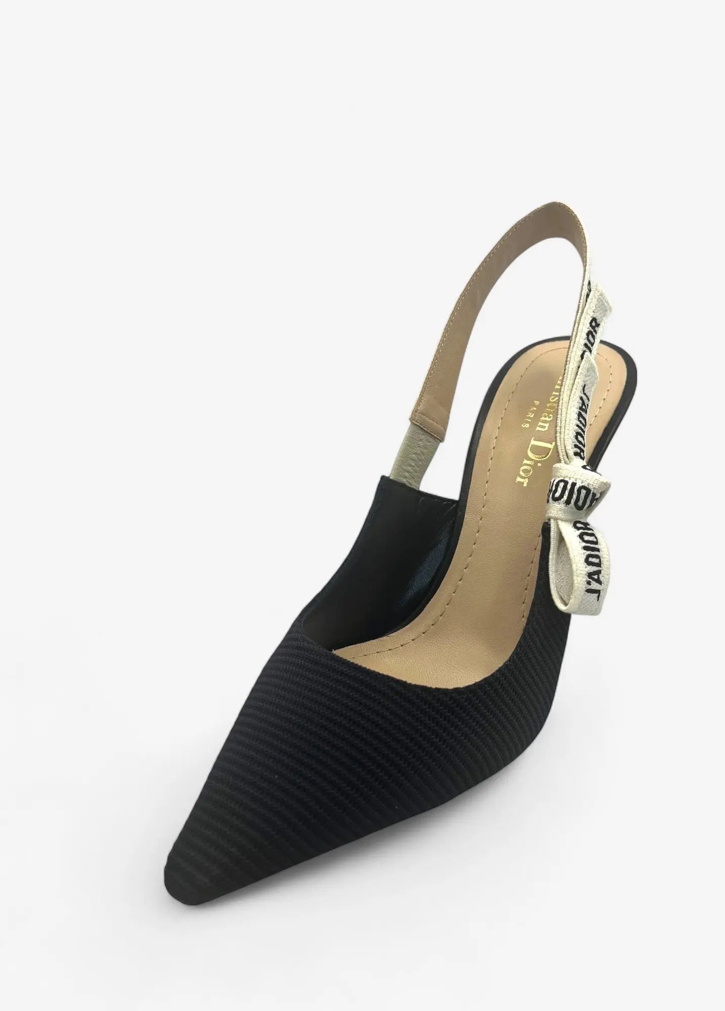 Christian Dior J'Adior Slingback Pumps Black – Größe 38,5 - Amandly