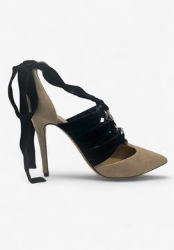 Valentino Garavani Chain Ankle Strap Pumps Beige – Größe 38 Valentino Garavani