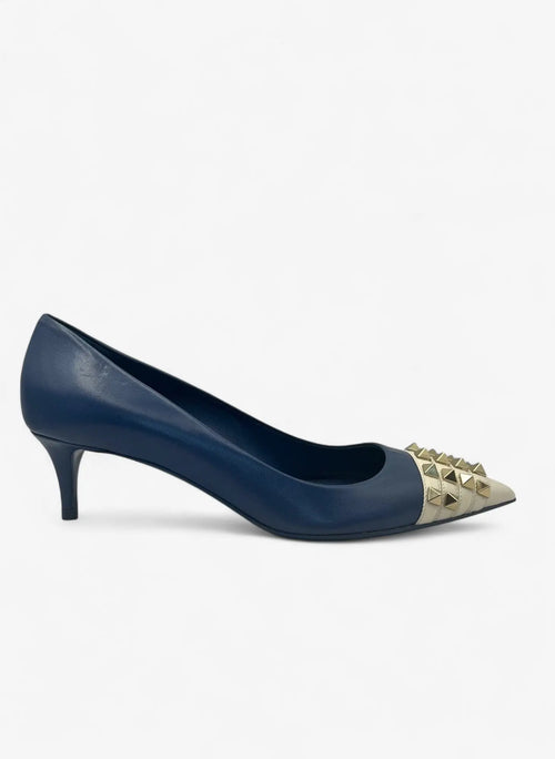 Valentino Garavani Kitten Heels Marineblau – Größe. 37 Valentino Garavani