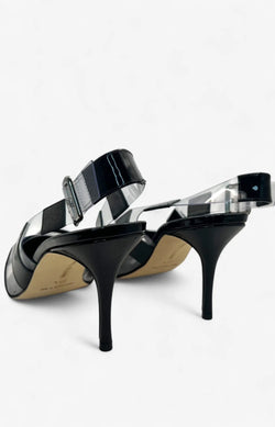 Manolo Blahnik Slingback-Pumps Uxra mit Lackleder – Größe 39,5 Manolo Blahnik