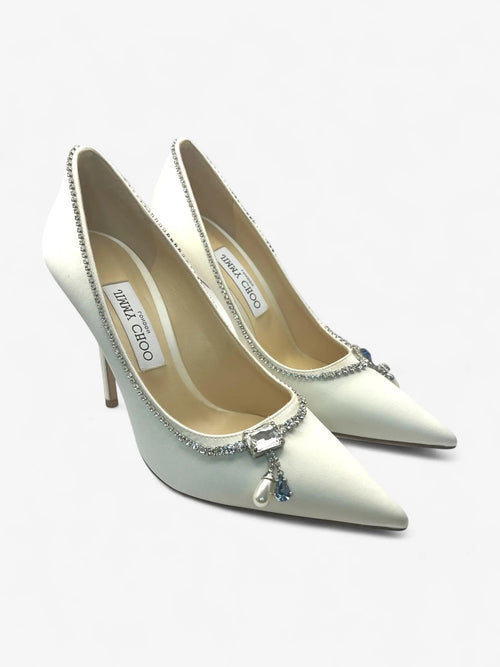 Jimmy Choo Love 100 White  Größe 39