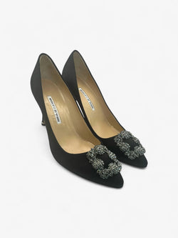 Manolo Blahnik Hangisi Schwarz Größe 38