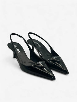 Prada Slingback-Pumps Schwarz Größe 39