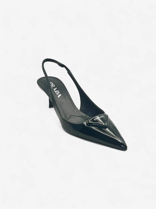 Prada Slingback-Pumps Schwarz Größe 39