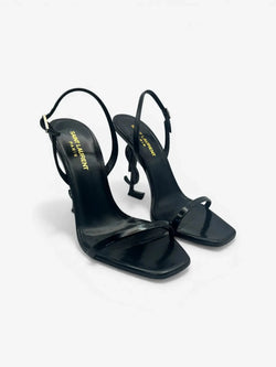 Saint Laurent Opyum Sandalen Schwarz - Größe 38,5 Amandly